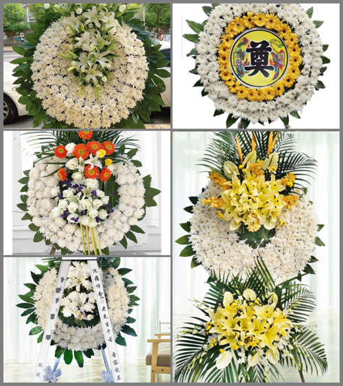 湖北孝感市安陆市棠棣镇百花村花圈速递
